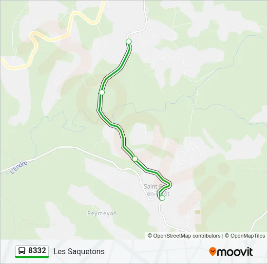 8332 Bus Line Map