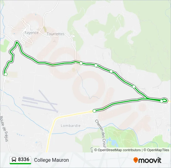 8336 Bus Line Map