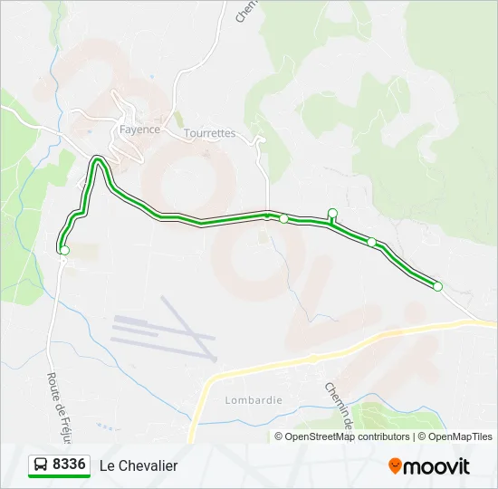 8336 Bus Line Map