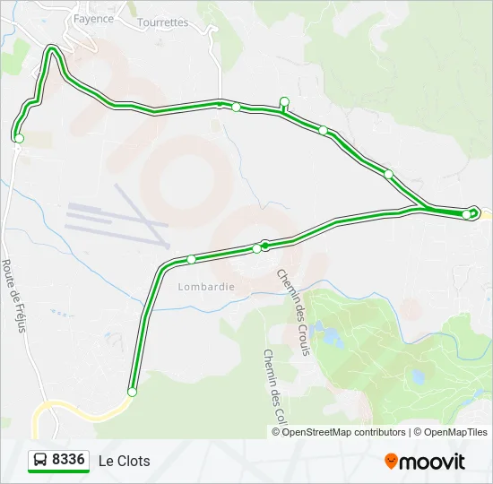 8336 Bus Line Map
