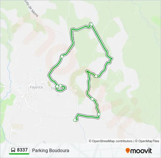 8337 Bus Line Map
