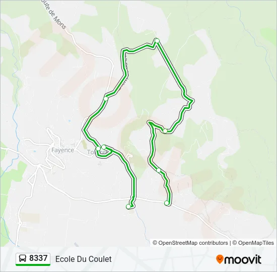 8337 Bus Line Map