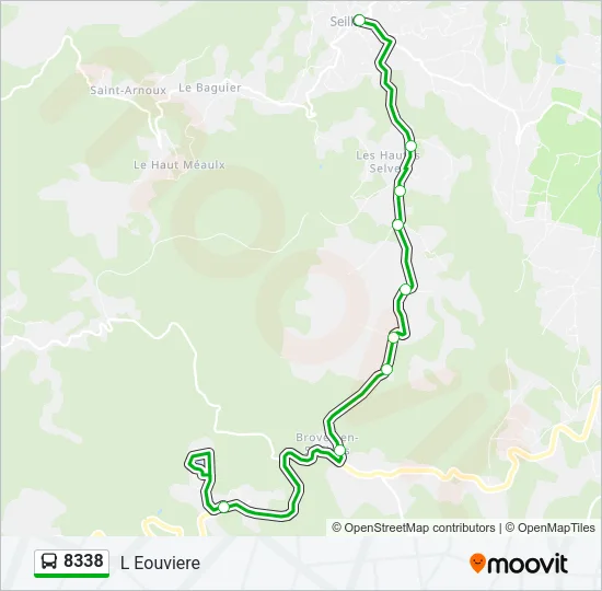 8338 Bus Line Map