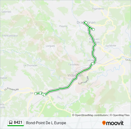 8421 Bus Line Map