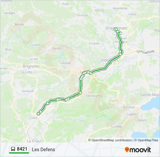 8421 Bus Line Map
