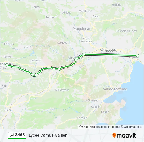 8463 Bus Line Map