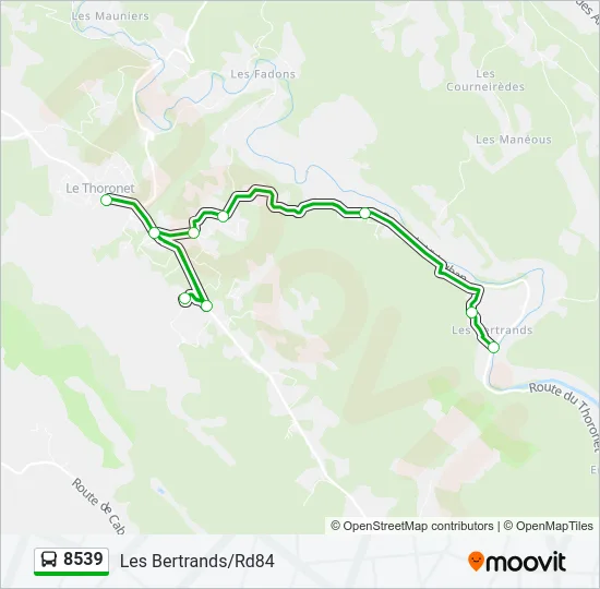 8539 Bus Line Map