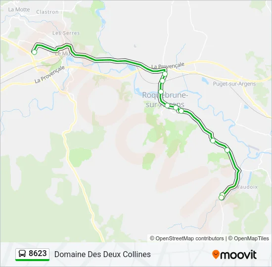 8623 Bus Line Map