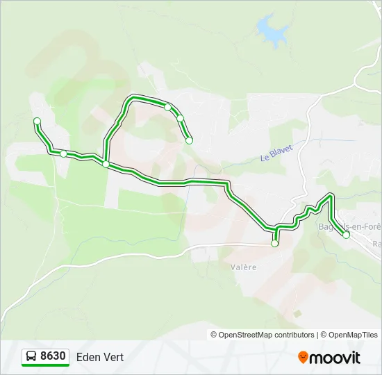 8630 Bus Line Map