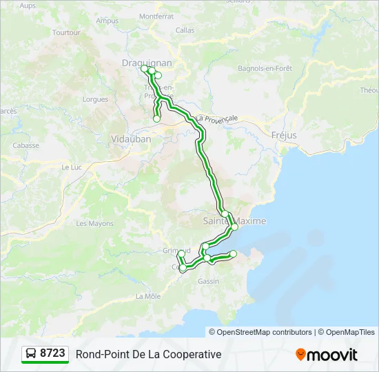8723 Bus Line Map