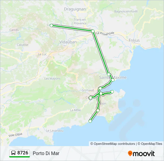 8726 Bus Line Map