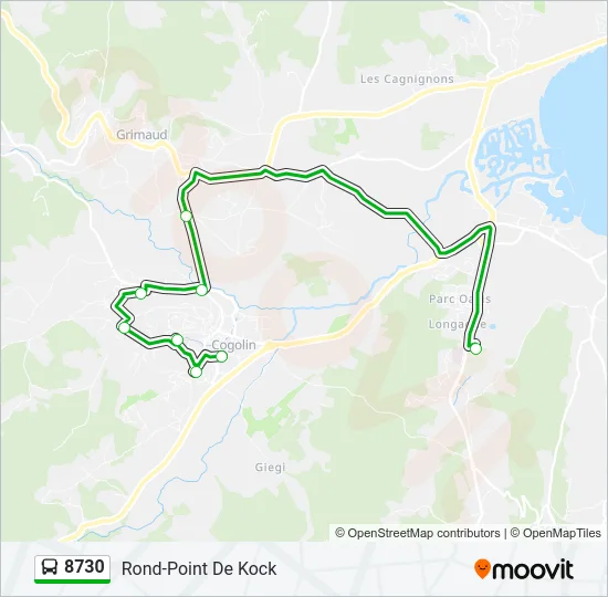 8730 Bus Line Map
