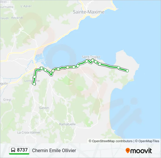 8737 Bus Line Map