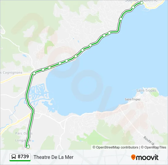 8739 Bus Line Map