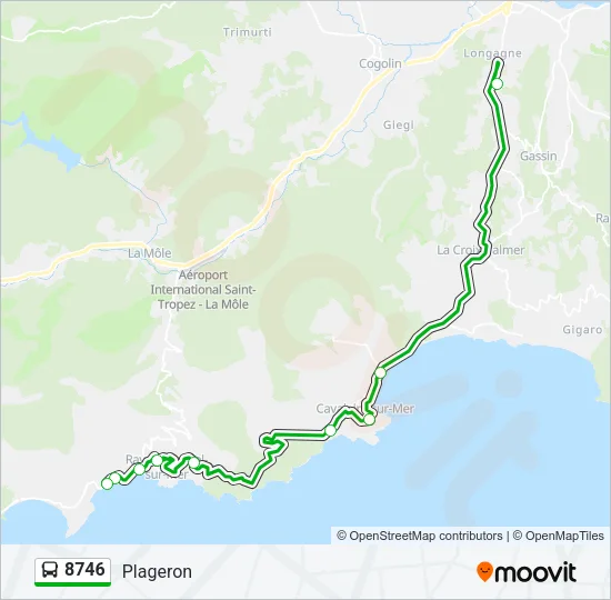8746 Bus Line Map