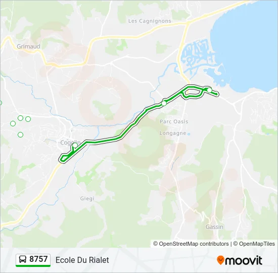 8757 Bus Line Map