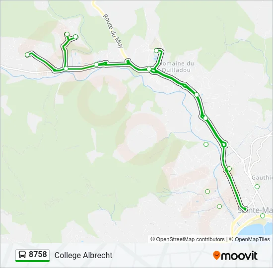 8758 Bus Line Map