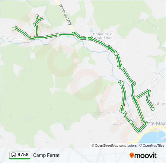 8758 Bus Line Map