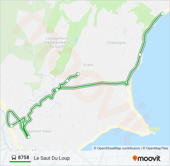 8758 Bus Line Map
