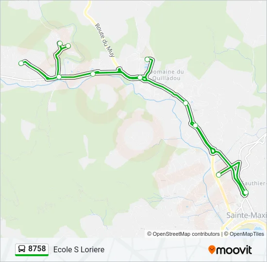 8758 Bus Line Map