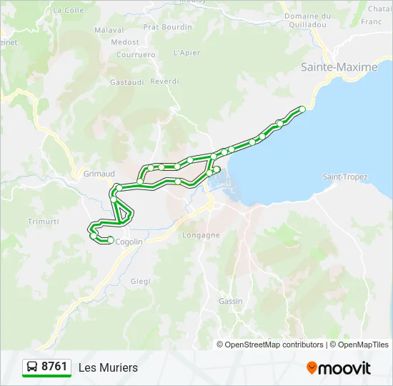 8761 Bus Line Map