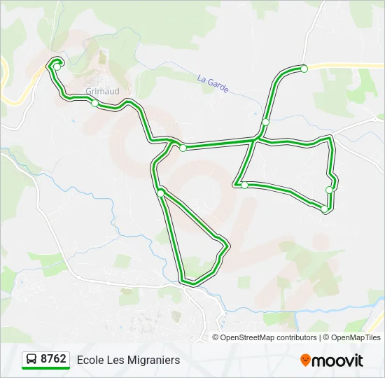 8762 Bus Line Map
