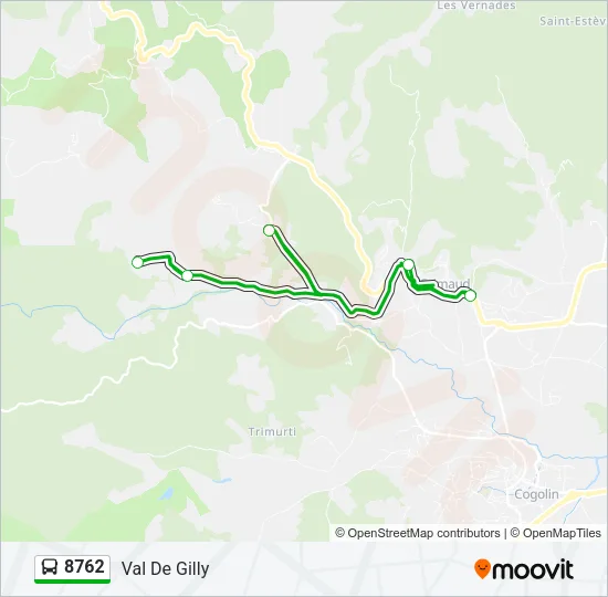 8762 Bus Line Map