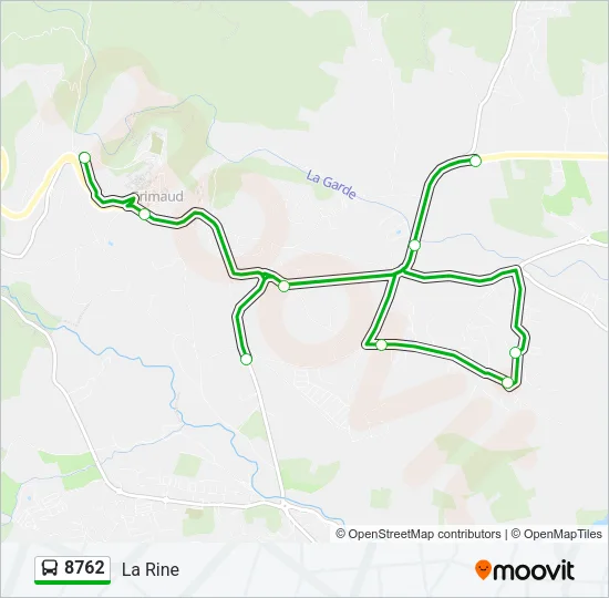 8762 Bus Line Map