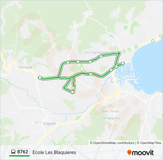 8762 Bus Line Map