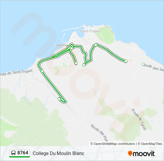 8764 Bus Line Map