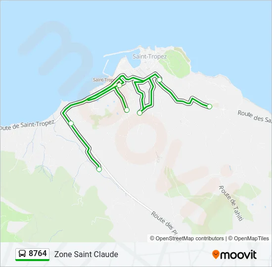 8764 Bus Line Map