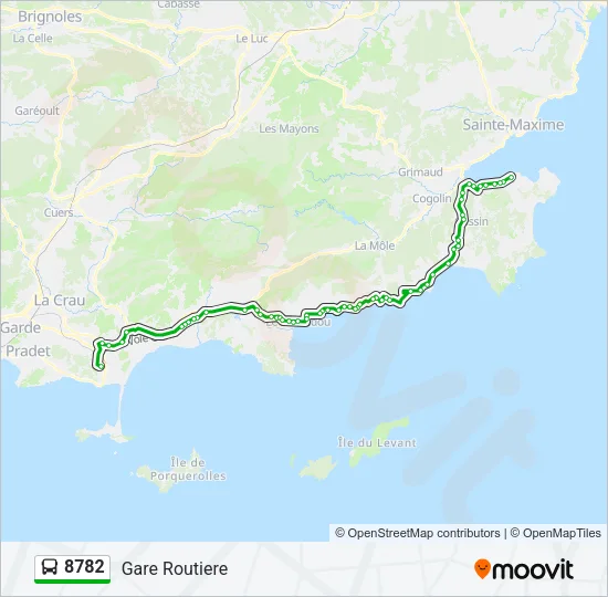 8782 Bus Line Map
