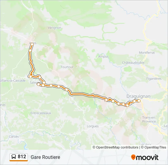 812 Bus Line Map