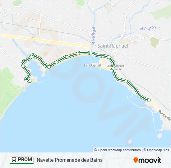 PROM Bus Line Map