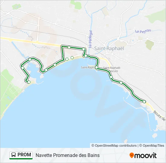 PROM Bus Line Map