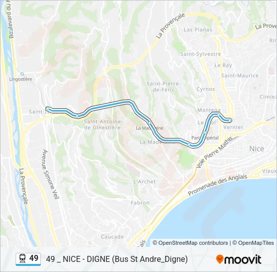 49 Train Line Map