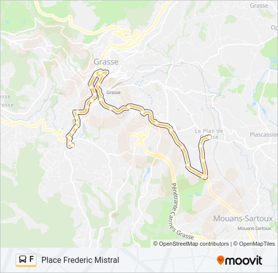 F Bus Line Map