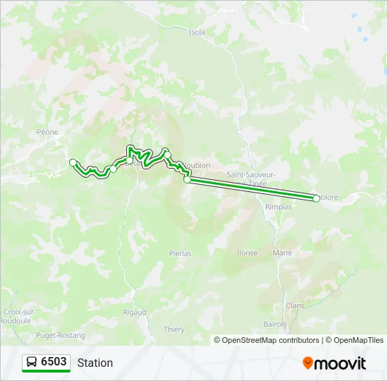 6503 Bus Line Map
