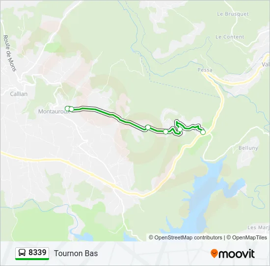 8339 Bus Line Map