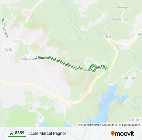 8339 Bus Line Map