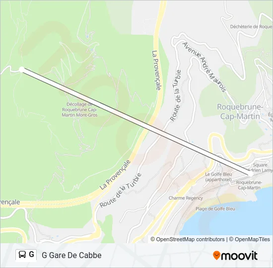 G Bus Line Map