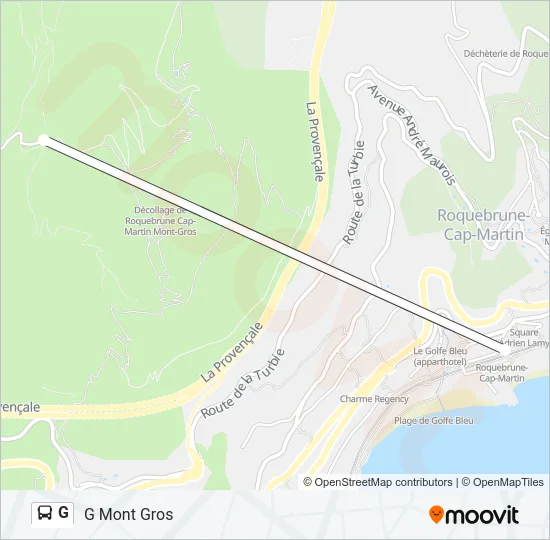 G Bus Line Map