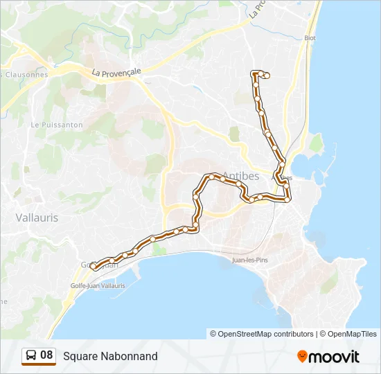 08 Bus Line Map