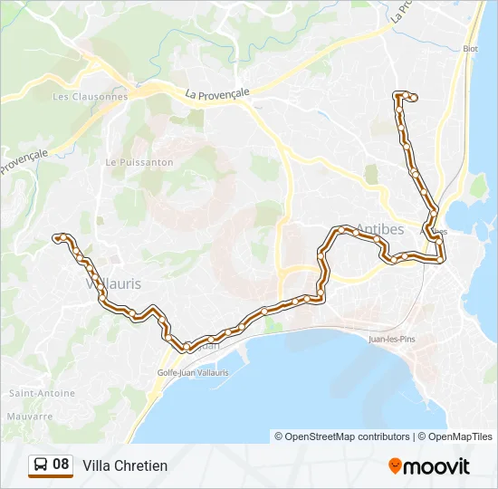 08 Bus Line Map
