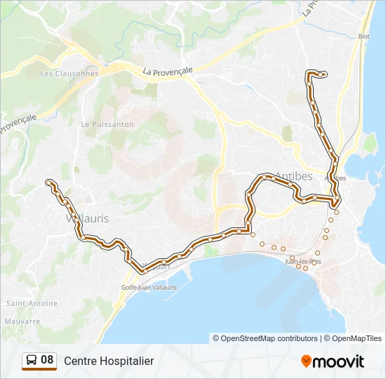 08 Bus Line Map