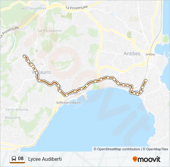 08 Bus Line Map