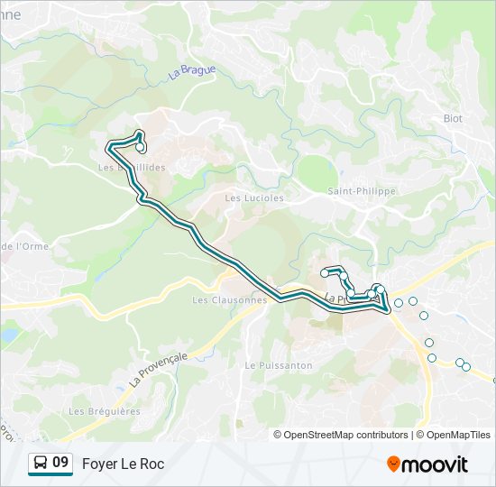 09 bus Line Map