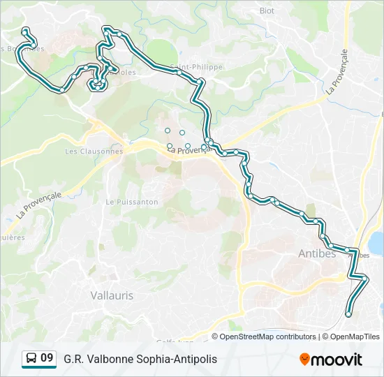 09 Bus Line Map