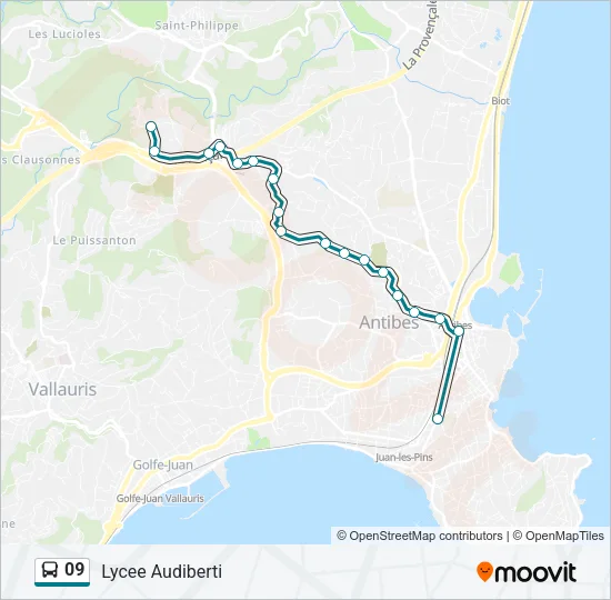 09 Bus Line Map