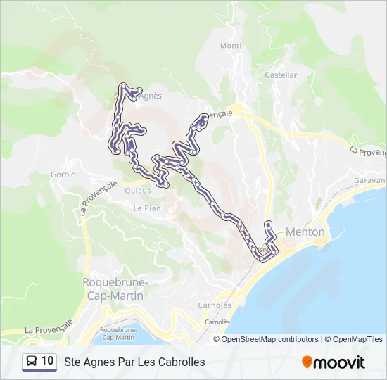10 Bus Line Map